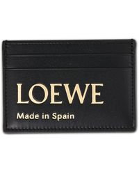 Loewe - Embossed Plain Cardholder, , 100% Shiny Nappa Calf - Lyst