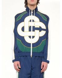 CASABLANCA - Cc Applique Colourblock Windbreaker Jacket - Lyst