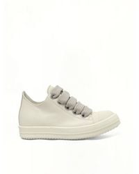 Rick Owens - Jumbolace Low Sneaks Sneakers, 100% Cow Leather - Lyst