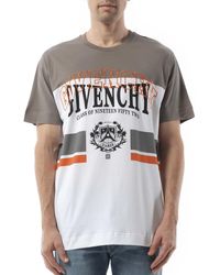 Givenchy - College Print Stripes Logo T-Shirt, 100% Organic Cotton - Lyst
