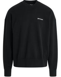 Palm Angels - Back Logo Crewneck Sweater, Long Sleeves, /Off, 100% Cotton - Lyst