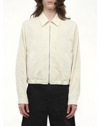 Lemaire - Zipped Blouson Bomber Jacket, 100% Cotton - Lyst