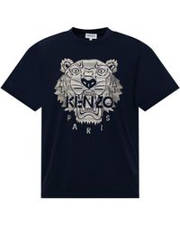 black and blue kenzo shirt