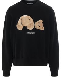 Palm Angels - 'Pa Bear Crew Neck Sweatshirt, Long Sleeves, /, 100% Cotton, Size: Small - Lyst