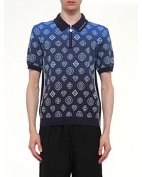 CASABLANCA - Gradient Monogram Polo Shirt - Lyst