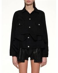 Sacai - Denim X Wool Melton Jacket - Lyst