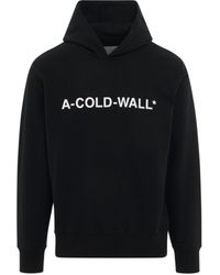 A_COLD_WALL* - Essential Logo Cotton Hoodie, Long Sleeves, , 100% Cotton, Size: Large - Lyst