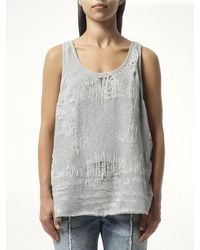 DIESEL - De-Dalby Distressed Top - Lyst