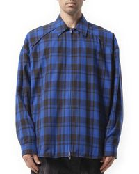 Juun.J - Reversible Check Shirts, Long Sleeves, 100% Cotton - Lyst