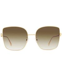 Fendi - Fe40013U 5930F Rectangle Sunglasses - Lyst