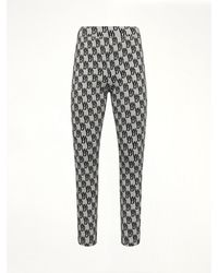 we11done - Fitted Knit Side Open Jacquard Trouser, 100% Cashmere, Size: Small - Lyst