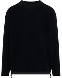 Sacai - Wool Knit Pullover - Lyst
