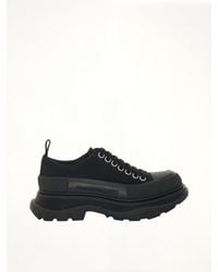 McQueen - Tread Slick Canvas Lace-Up Shoes - Lyst
