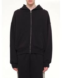 Palm Angels - Back Curved Logo Zip Hoodie - Lyst