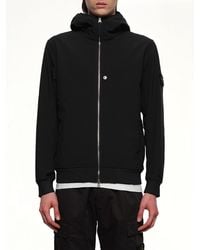Stone Island - Q100004 Soft Shell Hooded Jacket - Lyst
