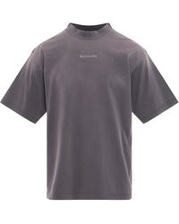 Balenciaga - Back Logo Medium Fit T-Shirt, Short Sleeves, /, 100% Cotton, Size: Large - Lyst