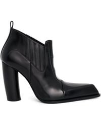 Off-White c/o Virgil Abloh - Moon Beatle Shade Ankle Boots, 100% Leather - Lyst