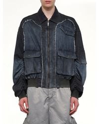 Feng Chen Wang - Gradient Denim Jacket - Lyst