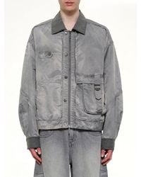 Feng Chen Wang - Sandwashed Nylon Jacket - Lyst