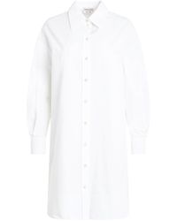 Alexander McQueen - Mini Shirt Dress, , 100% Cotton - Lyst