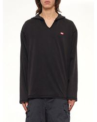 DIESEL - T-Boxt-Ls-Hood-Check T-Shirt - Lyst