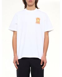 CASABLANCA - Hermons Mirage Arch Printed Classic T-Shirt - Lyst