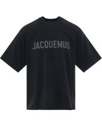 Jacquemus - Typo Logo T-Shirt, , 100% Cotton, Size: Medium - Lyst