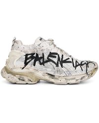Balenciaga - Runner Mesh Graffiti Sneakers, /, 100% Rubber - Lyst