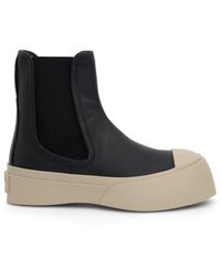 Marni - Pablo Chelsea Leather Boots, , 100% Leather - Lyst