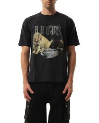 Rhude - Rhinestone Hunting Dog T-Shirt, 100% Cotton, Size: Small - Lyst