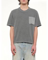 Amiri - Faded Pocket Crop T-Shirt - Lyst
