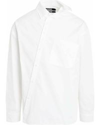 Jacquemus - Cuadro Asymmetric Shirt, Long Sleeves, 100% Cotton - Lyst