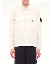 Stone Island - 1200003 Stretch Organic Cotton Shirt - Lyst