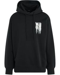 Y-3 - Blurry Logo Hoodie, Long Sleeves, , 100% Organic Cotton, Size: Large - Lyst