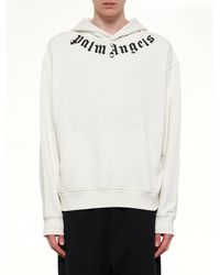 Palm Angels - Neck Logo Regular Hoodie - Lyst