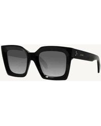 Celine - Cl40130I Square Sunglasses With Smoke Polarised Lens - Lyst