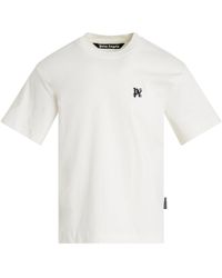 Palm Angels - 'Monogram Tripack T-Shirt, Short Sleeves, 100% Cotton, Size: Small - Lyst