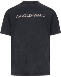 A_COLD_WALL* - 'Overdye Logo T-Shirt, Round Neck, Short Sleeves, , 100% Cotton, Size: Small - Lyst