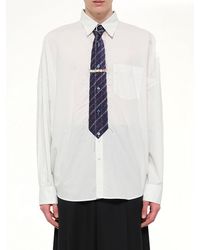 Doublet - Trompe L'Oeil Tie Embroidery Shirt - Lyst