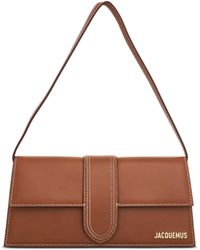 Jacquemus - Le Bambino Long Leather Bag In Light Brown 2 - Lyst