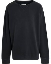 Maison Margiela - Open Neck Oversized Sweatshirt, Long Sleeves, 100% Cotton, Size: Small - Lyst