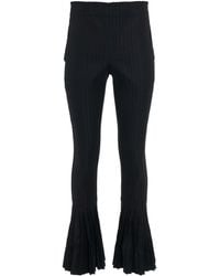 Sacai - Cotton Gabardine Pleated Pants - Lyst