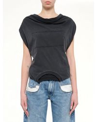 Maison Margiela - Patch Twisted Jersey Top - Lyst