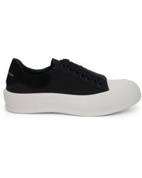 Alexander McQueen - Deck Plimsoll Sneakers, /, 100% Calfskin Leather - Lyst