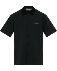 Sacai - Chalk Stripe Shirt, Short Sleeves, , 100% Cotton - Lyst