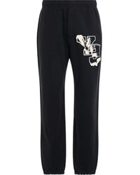 Y-3 - Yohji Graphic Sweatpants, , 100% Organic Cotton, Size: Medium - Lyst
