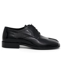 Maison Margiela - Tabi Patent Brogues Shoes, , 100% Leather - Lyst