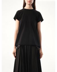 Sacai - Cotton Poplin X Jersey T-Shirt - Lyst