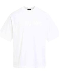 Jacquemus - Typo Logo T-Shirt, Short Sleeves, 100% Cotton, Size: Medium - Lyst