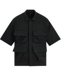 Y-3 - 'Short Sleeve 4 Pocket Shirt, , 100% Cotton, Size: Small - Lyst